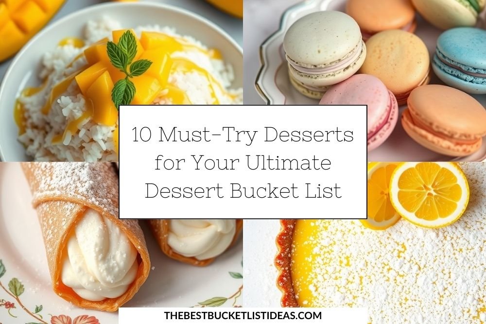 Bucket List desserts