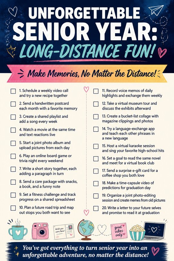 long distance senior year goals