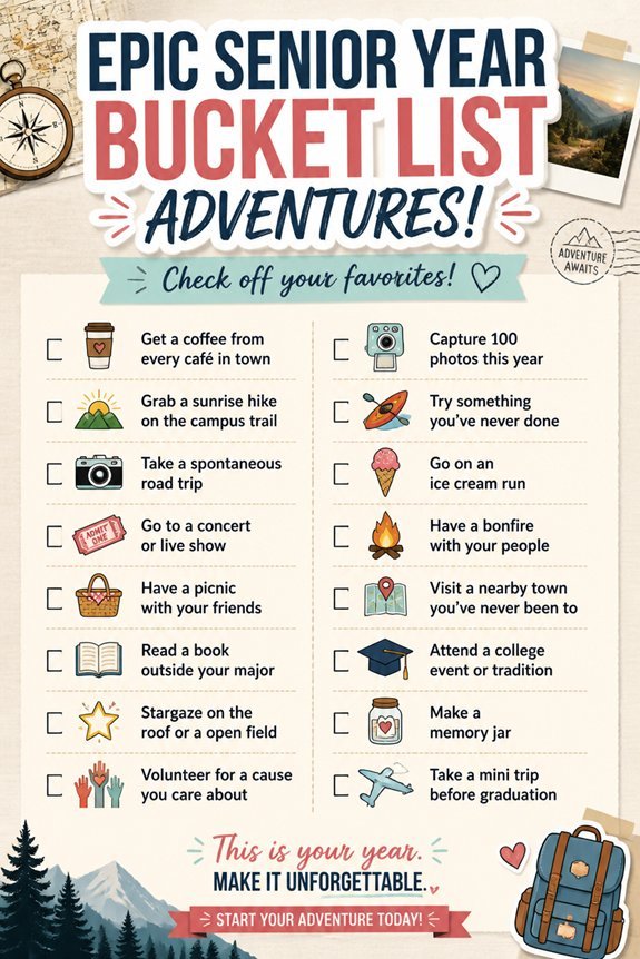 senior year adventure ideas