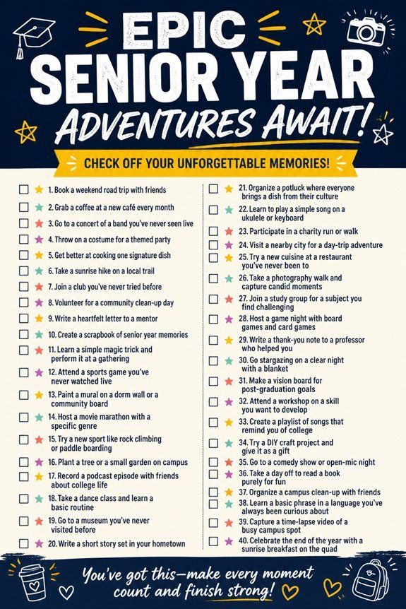 senior year adventure plans
