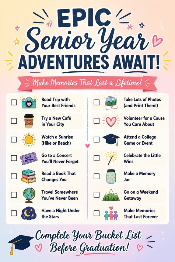 senior year travel goals